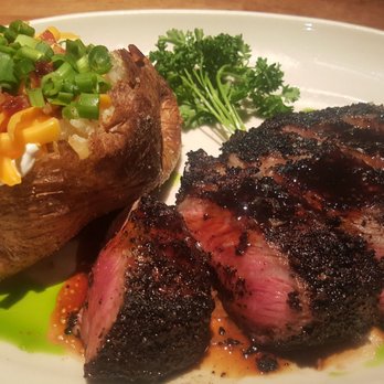 Houston's Restaurant - Campfire Steak + loaded baked potato = afternoon nap!! - New American Near Me - Irvine, California