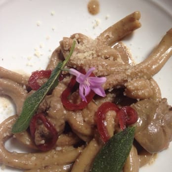 SPQR - Wheat pasta with chicken liver. For some reason, I did not enjoy this decoration. - Italian Near Me - San Francisco, California SPQR - Wheat pasta with chicken liver. For some reason, I did not enjoy this decoration. - Italian Near Me - San Francisco, California