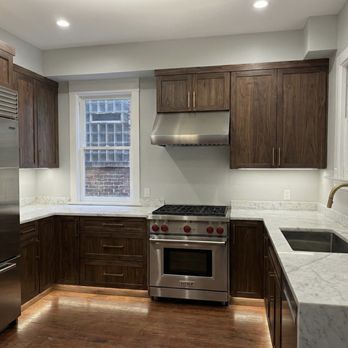 Lee & Sam Property Care - Kitchen design renderings showing upgraded appliances and finishes for a client. - General Contractors Near Me - Chicago, Illinois Lee & Sam Property Care - Kitchen design renderings showing upgraded appliances and finishes for a client. - General Contractors Near Me - Chicago, Illinois