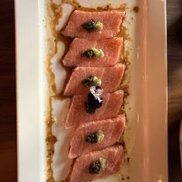 Toro carpaccio (with oscietra caviar) Toro carpaccio (with oscietra caviar)