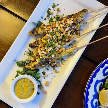 Buccanos At Night - Chicken Satay Skewers - Bars Near Me - Cozumel, ROO