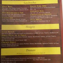 Hillbilly Fire Pit - Second page of our menu at hillbilly firepit