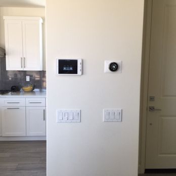 PURE HD Audio/Video Design - Wall mounted iPad and Nest Thermostat in Mission Viejo, Ca. - Home Theatre Installation Near Me