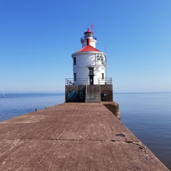 Wisconsin Point - The lighthouse. - Beaches Near Me