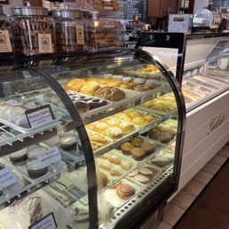 View of the pastries and gelato View of the pastries and gelato