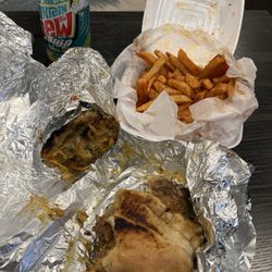 Kings Fried Chicken  - Philly Cheese Steak, fries and a drink