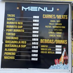 Tacos el Wero - Menu