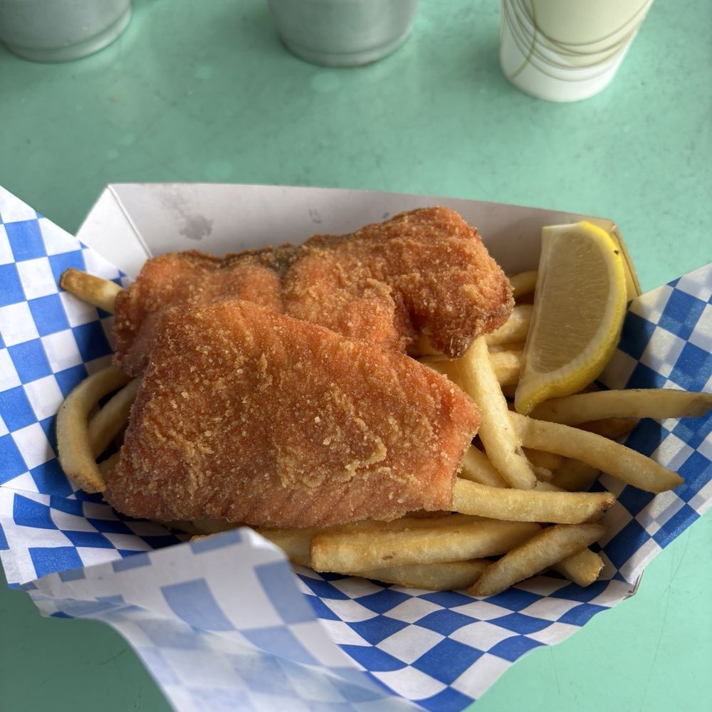 Tom's Fish N Chips - Salmon and chips - Burgers Near Me - Cannon Beach, Oregon Tom's Fish N Chips - Salmon and chips - Burgers Near Me - Cannon Beach, Oregon