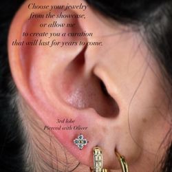 Titanium jewelry anodized in shop