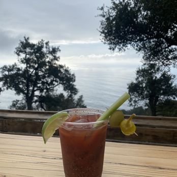 Nepenthe - Nepenthe Bloody Mary off the back deck - New American Near Me - Big Sur, California Nepenthe - Nepenthe Bloody Mary off the back deck - New American Near Me - Big Sur, California
