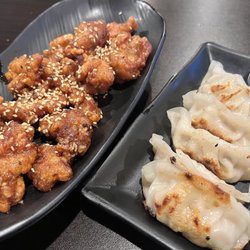 Ninja Ramen - Spicy Chicken Karaage and Pork Gyoza