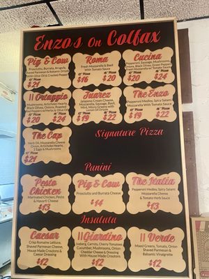 Menu photo 1 Enzo's on Colfax Denver, CO