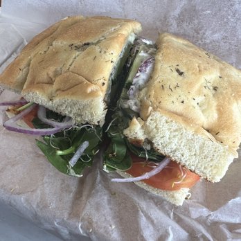 Scratch Deli and Bakery - Veggie wrap - but on herbed focaccia. - Delis Near Me - Estes Park, Colorado Scratch Deli and Bakery - Veggie wrap - but on herbed focaccia. - Delis Near Me - Estes Park, Colorado