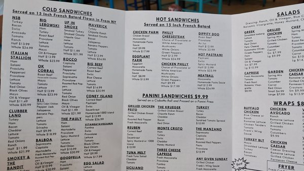 Menu photo 1 Manzano's Beachside Deli New Smyrna Beach, FL Menu photo 1 Manzano's Beachside Deli New Smyrna Beach, FL
