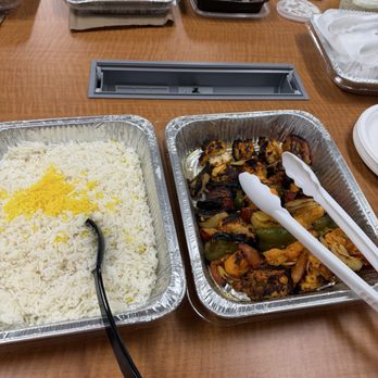 Panini Kabob Grill - Basmati Rice Large Tray chicken kabob - Mediterranean Near Me - Los Angeles, California Panini Kabob Grill - Basmati Rice Large Tray chicken kabob - Mediterranean Near Me - Los Angeles, California
