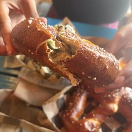 Artichoke and spinach stuffed Artichoke and spinach stuffed