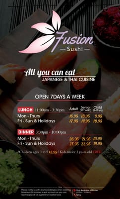 Menu photo 2 Fusion Sushi Calgary, AB Menu photo 2 Fusion Sushi Calgary, AB