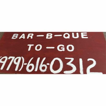 BAR-B-QUE To Go - ows a red sign with white writing - Barbeque Near Me - Ganado, Texas BAR-B-QUE To Go - ows a red sign with white writing - Barbeque Near Me - Ganado, Texas