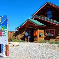 The Salt Licking Goat Clothing Company - South Park fun sign.