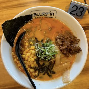 Bluefin Sushi & Ramen - Vegan impossible pork ramen - Sushi Bars Near Me - Kyle, Texas Bluefin Sushi & Ramen - Vegan impossible pork ramen - Sushi Bars Near Me - Kyle, Texas