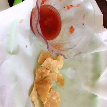 Little Green Onions - Ice cream Salsa glass in the chip basket so they can put less chips for customers - Breakfast & Brunch Near Me - Riverside, California Little Green Onions - Ice cream Salsa glass in the chip basket so they can put less chips for customers - Breakfast & Brunch Near Me - Riverside, California