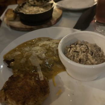 Zack Garvin's Original Steak House - Fish (forgot exactly what type of fish) with crab cake and rice - Steakhouses Near Me - Newton, Mississippi Zack Garvin's Original Steak House - Fish (forgot exactly what type of fish) with crab cake and rice - Steakhouses Near Me - Newton, Mississippi