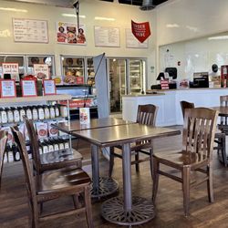 The Honey Baked Ham Company - Order at the counter. There's a fair amount of seating.