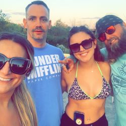 Portage River Paddling Company - My friends and I with the owner and my BFF, Brian!
