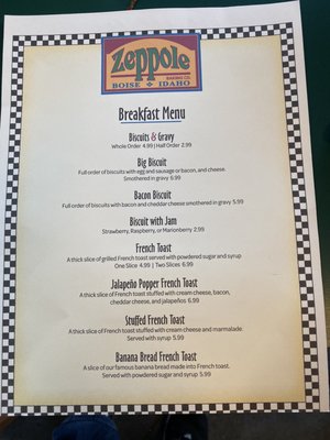 Menu photo 2 Zeppole Cafe Boise, ID Menu photo 2 Zeppole Cafe Boise, ID