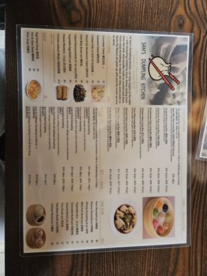 Menu photo 2 Sam's Dumpling Kitchen Littleton, CO Menu photo 2 Sam's Dumpling Kitchen Littleton, CO