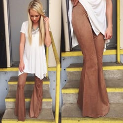 Lotus Boutique - Our top selling suede bells are also in taupe/brownFall is near and we've got you covered! Get this look today at your local Lotus stor