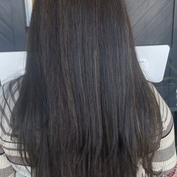 I got my roots colored, soft subtle highlights and haircut (5 inches of the length was cut & layers) I got my roots colored, soft subtle highlights and haircut (5 inches of the length was cut & layers)