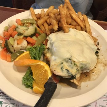 The Heritage Restaurant - Balsamic chicken with spinach and cheese. Very tasty fries but to much watery spinach - New American Near Me - Whiting, New Jersey The Heritage Restaurant - Balsamic chicken with spinach and cheese. Very tasty fries but to much watery spinach - New American Near Me - Whiting, New Jersey
