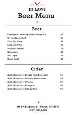 Menu photo 1 In-Laws Catering Roann, IN