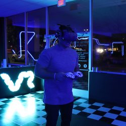 Digital Worlds VR - Room-Scale VR Provides a great workout, even for the muscular crowd.