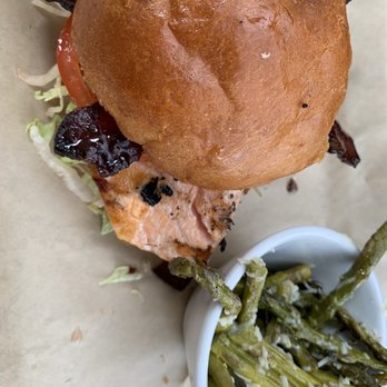 Dogfish Head Brewings & Eats - Salmon BLT - American Near Me - Rehoboth Beach, Delaware