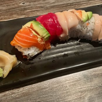 Sushi R91 - Spicy Rainbow Roll ($8.95) - Happy Hour Pricing - Japanese Near Me - Riverside, California