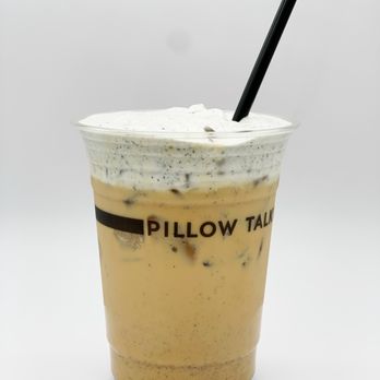 Pillow Talk Cafe Pasadena - Dirty Sesame Latte House made sesame cream with signature latte - Coffee & Tea Near Me - Pasadena, California Pillow Talk Cafe Pasadena - Dirty Sesame Latte House made sesame cream with signature latte - Coffee & Tea Near Me - Pasadena, California