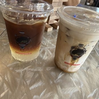 AT230 - Espresso mule and banana latte - Coffee & Tea Near Me - La Habra, California