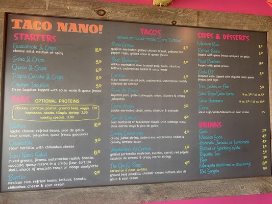 Menu photo 6 Taco Nano Northfield, IL