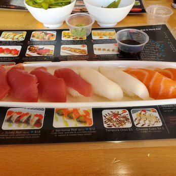 Sushi Taku - Tuna, white tuna and salmon nigiri - Japanese Near Me - Chicago, Illinois Sushi Taku - Tuna, white tuna and salmon nigiri - Japanese Near Me - Chicago, Illinois