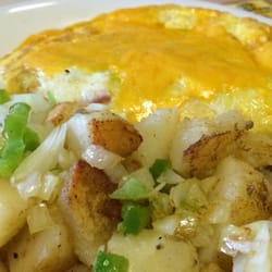 The Red Caboose Cafe - Omelet with country potatoes