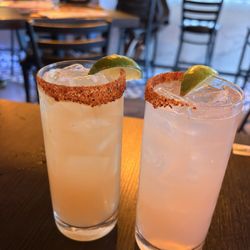 Paloma and mezcal marg