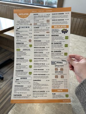 Menu photo 2 El Granjero Mexican Grill Grand Rapids, MI