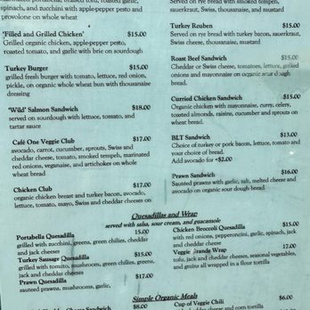 Cafe 1 - Menu 12/2023 - Breakfast & Brunch Near Me - Fort Bragg, California