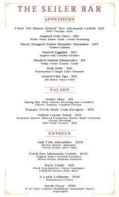 Menu photo 1 The Seiler Bar Covington, LA Menu photo 1 The Seiler Bar Covington, LA