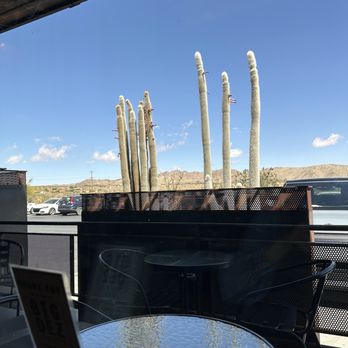 The Dez - View from window seating - Salad Near Me - Joshua Tree, California