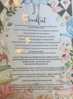 Menu photo 3 Alice's Teapot Cafe Delray Beach, FL
