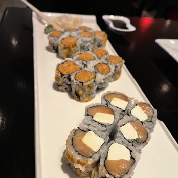 Johnny's Peking Tokyo - Spicy Salmon roll and Philly Roll. - Chinese Near Me - Mystic, Connecticut Johnny's Peking Tokyo - Spicy Salmon roll and Philly Roll. - Chinese Near Me - Mystic, Connecticut