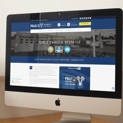 Web Services CT - Paul's Auto Repair, LLC Website Redesign